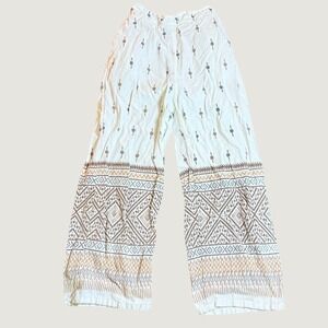 Unbranded Boho Wide Leg Pants Philippines Geometric Print Elastic Waist
